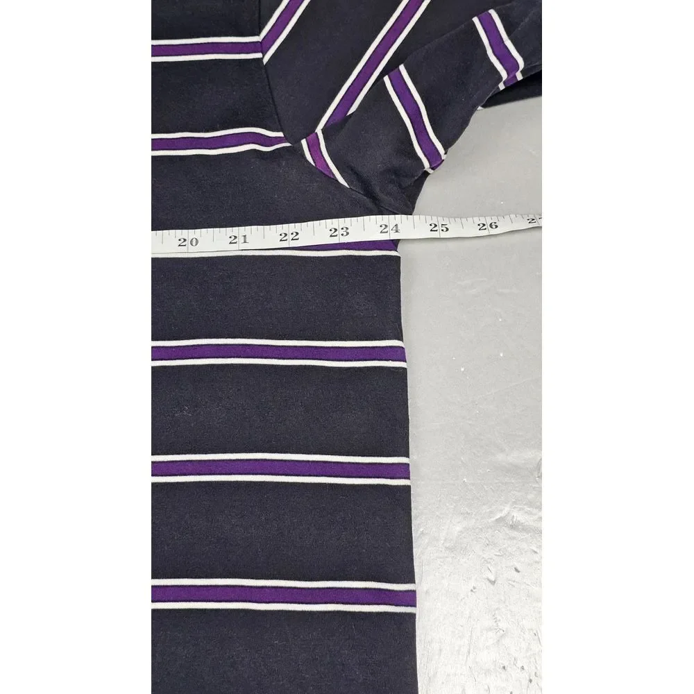 Polo Golf Ralph Lauren Kansas State Wildcats Polo Shirt Mens Large Black Striped